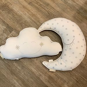 Pottery Barn Kids cloud & Moon nursery pillows